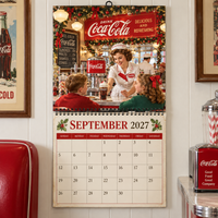 Santa's Red Truck Christmas 2027 Wall Calendar