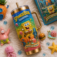 Undersea Sponge Cartoon Luxe 40oz Tumbler