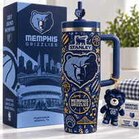 Memphis Basketball Jewel 40oz Tumbler