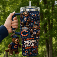 Chicago Football Glam 40oz Tumbler