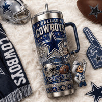 Dallas Football Jewel 40oz Tumbler