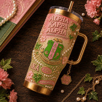 Pink and Green Sisterhood Starry 40oz Tumbler