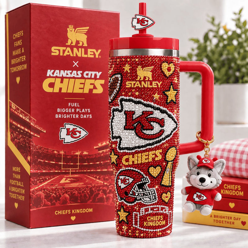 Kansas City Football Dazzle 40oz Tumbler