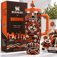 Cleveland Football Jewel 40oz Tumbler