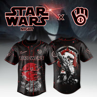 Milwaukee Galaxy Night Red Trooper Baseball Jersey