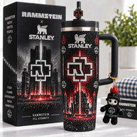 German Industrial Metal Gilded 40oz Tumbler