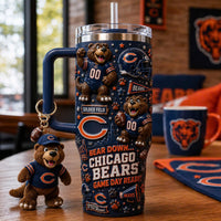 Chicago Football Glam 40oz Tumbler