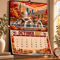 Kansas City Football Fan 2027 Wall Calendar