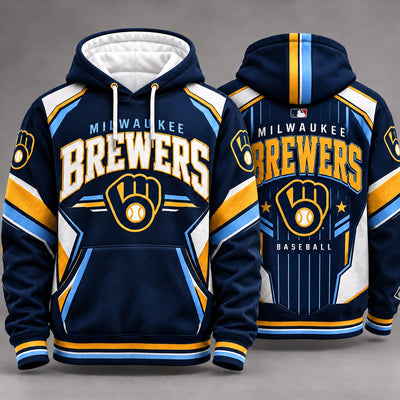 Milwaukee Columbia Blue Accent Baseball Hoodie