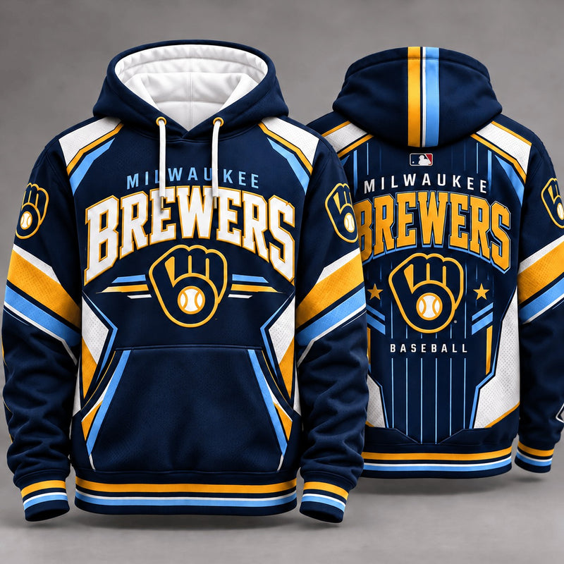 Milwaukee Columbia Blue Accent Baseball Hoodie
