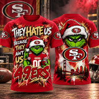 San Francisco Football Christmas 3D Print T-Shirt
