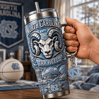 Carolina Tar Heel Blue Jewel 40oz Tumbler