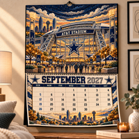 Dallas Football Fan 2027 Wall Calendar