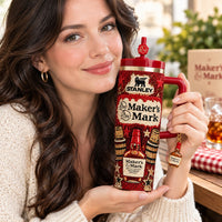 Red Wax Bourbon Bling 40oz Tumbler