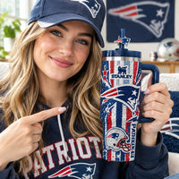 New England Football Bling 40oz Tumbler