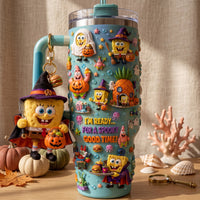 Undersea Sponge Cartoon Gilded 40oz Tumbler