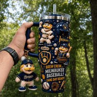 Milwaukee Baseball Jewel 40oz Tumbler
