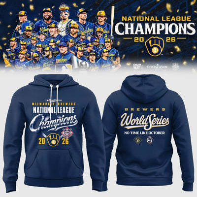 Milwaukee No Time Like Navy Baseball Hoodie