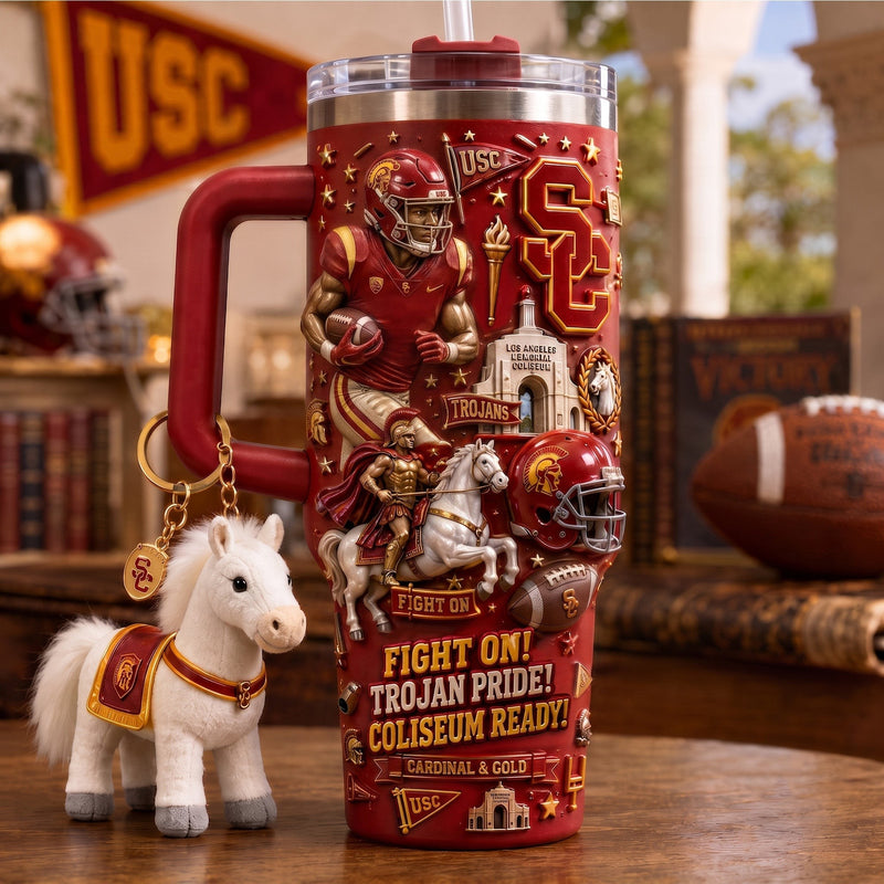 USC Trojan Football Luxe 40oz Tumbler