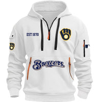 Milwaukee White Baseball Hoodie