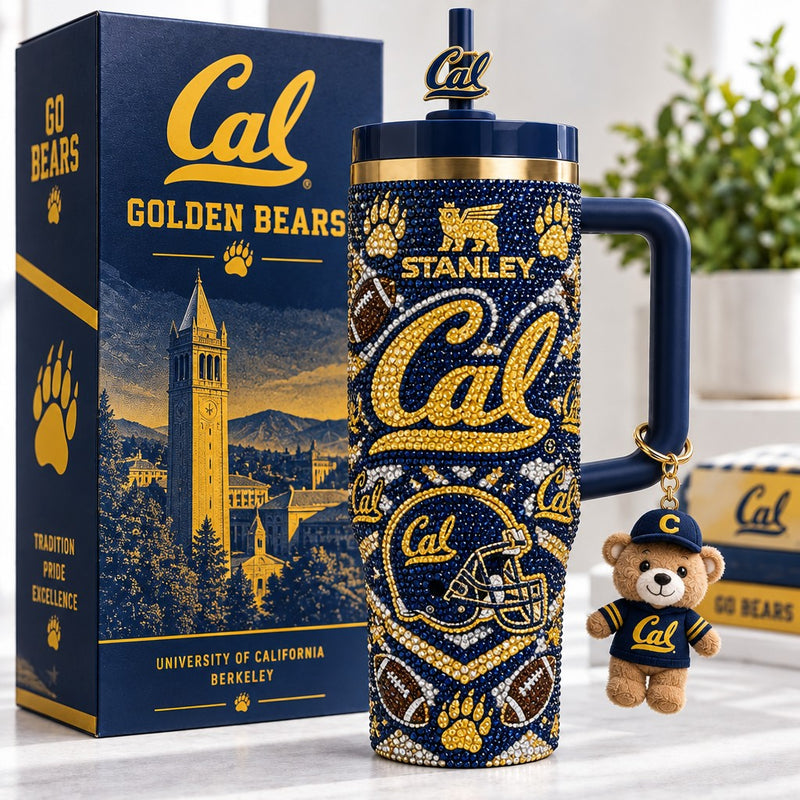 Berkeley Bear Football Glam 40oz Tumbler