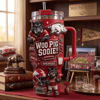 Arkansas Gridiron Starry 40oz Tumbler