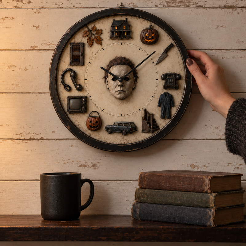 Haddonfield Story Wall Clock