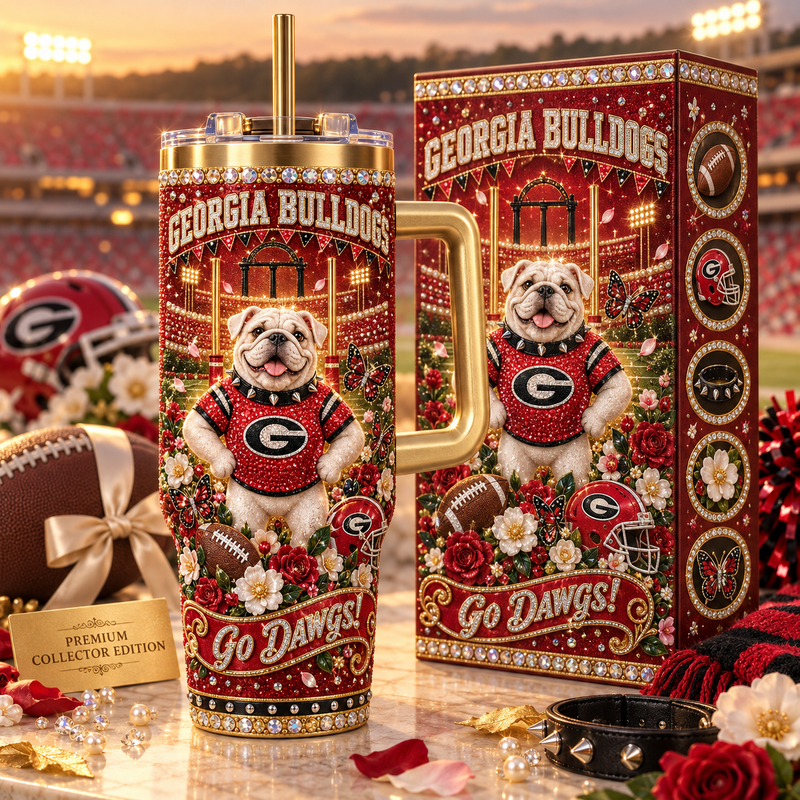 Georgia Rhinestone 40oz Tumbler