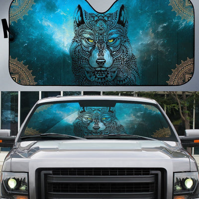 Wolf Mandala Car Sunshade Custom Car Interior Accessories