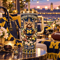 Michigan Rhinestone 40oz Tumbler