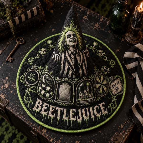 Neitherworld Quilted Witch Hat - Angle