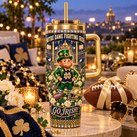 Notre Dame Rhinestone 40oz Tumbler