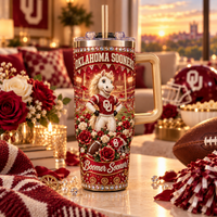 Oklahoma Rhinestone 40oz Tumbler