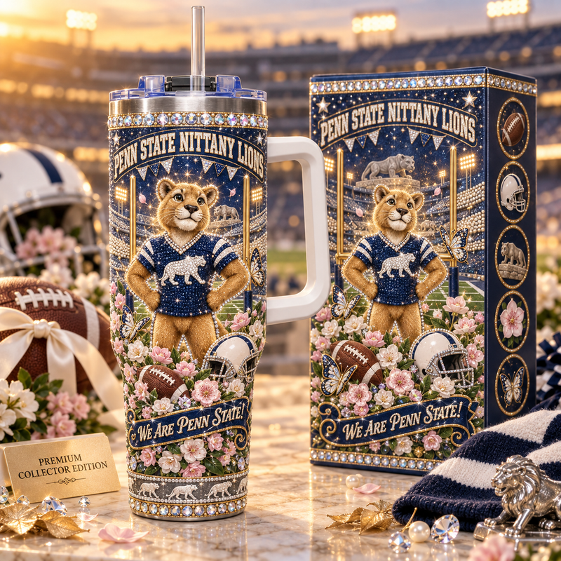 Penn State Rhinestone 40oz Tumbler