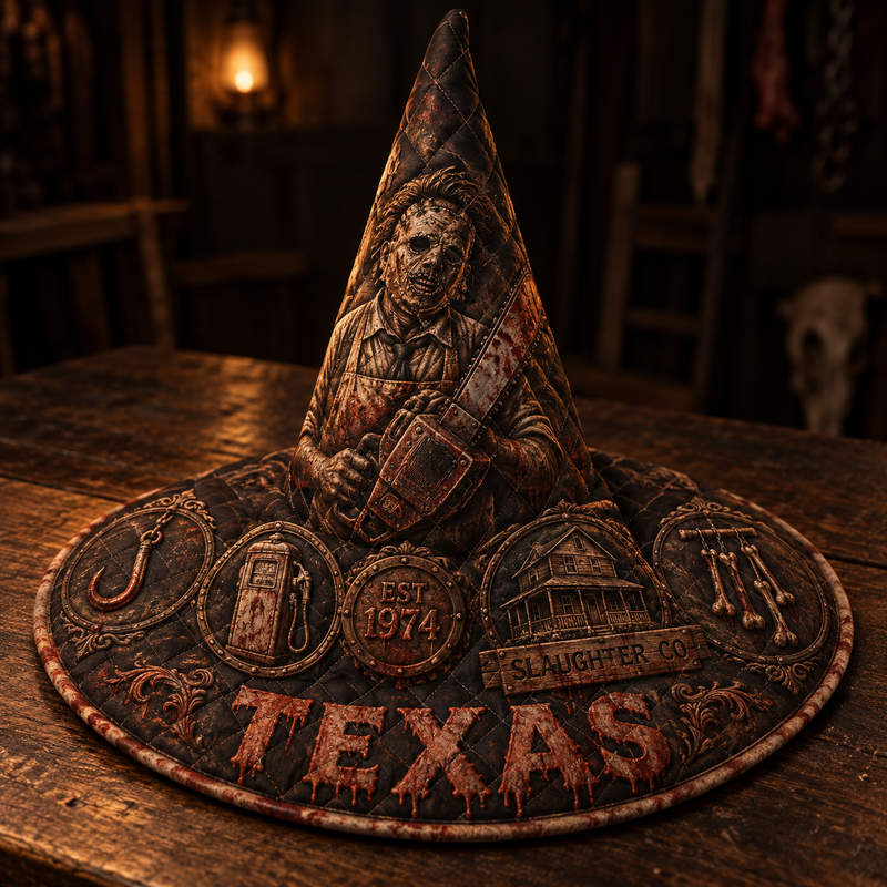 Texas Slaughter Quilted Witch Hat