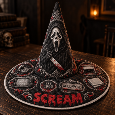 Woodsboro Call Quilted Witch Hat